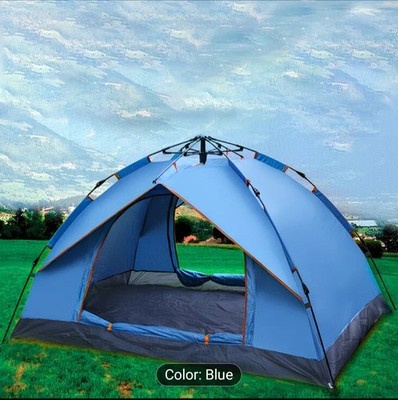 Automatic Dome Tent for 3 4 People with Carry Bag, Easy Setup Outdoor Use