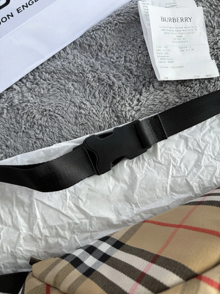 Bolso Cinturón Burberry Clásico a Cuadros - Auténtico/Usado Foto 4 de 4