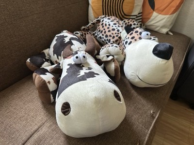2 x große Plüschtiere Kuh & Gepard 50 cm / 20 Zoll ''Palisander - It's A Pet Thing''