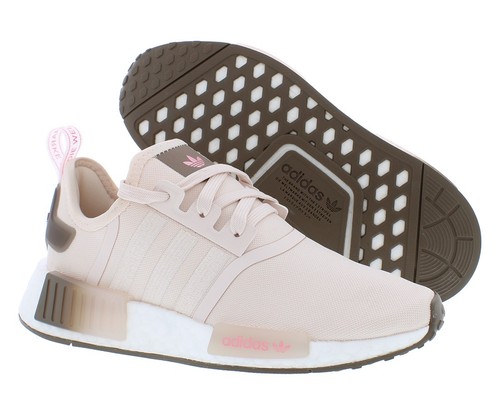 Adidas NMD_R1 Womens Shoes Size 9, Color: Beige/Grey/White