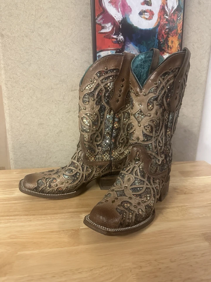 Corral Women's Leather Boots 8.5 M - Image 2 of 4