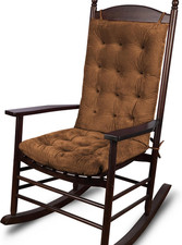 Rocking Chair Cushion Large Rocking Chair Pads with Ties Premium Tufted High Bac