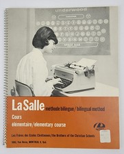 Vintage LaSalle Bilingual Method Elementary Course For Typing Book Montreal thumbnail