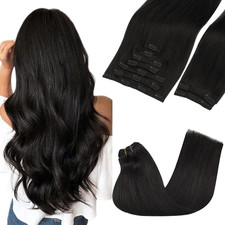 Clip in Hair Extensions Real Human Hair, Remy Human Hair Extensions Clip Ins for