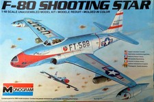 Monogram F-80 Shooting Star 1/48 Scale Kit #5...