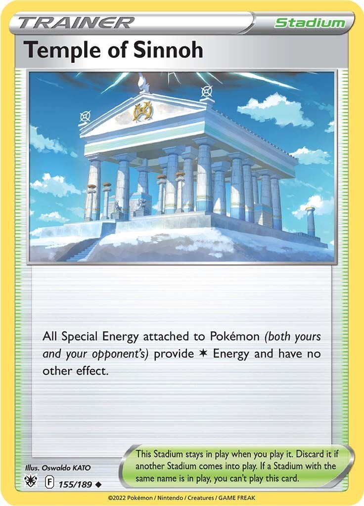 Temple of Sinnoh 155/189 SWSH10: Astral Radiance Near Mint EN Pokemon