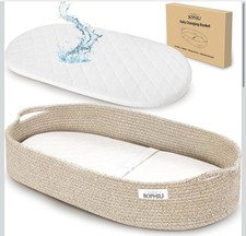 Portable Baby Changing Basket Organic Cotton Waterproof Mattress Storage Pad New