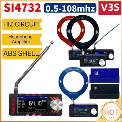 Upgraded V3S AMNVOLT Mini SI4732 DSP Radio Receiver FM AM SSB LSB USB Full Ban D