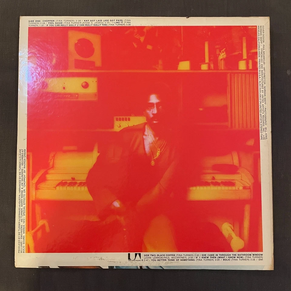 Vtg 1972 Ike + Tina Turner Feel Good LP Vinyl Record UAS-5598 Soul Music EX - Image 2 of 4