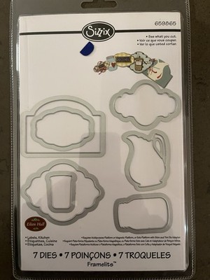 Stanzschablone Küche Sizzix Framelits Die Kitchen Labels