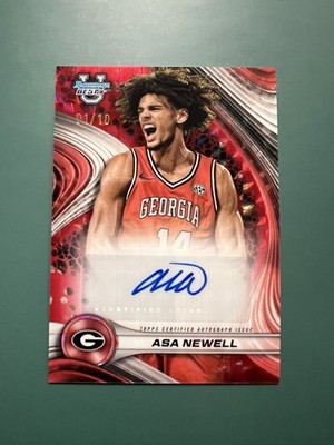 2024-25 Bowman U Best Asa Newell Red Geometric Auto SSP /10