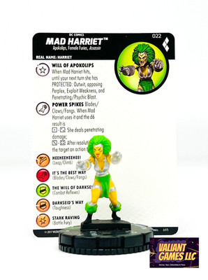 DC Heroclix Mad Harriet #022 w/ Card Harley Quinn & The Gotham Girls