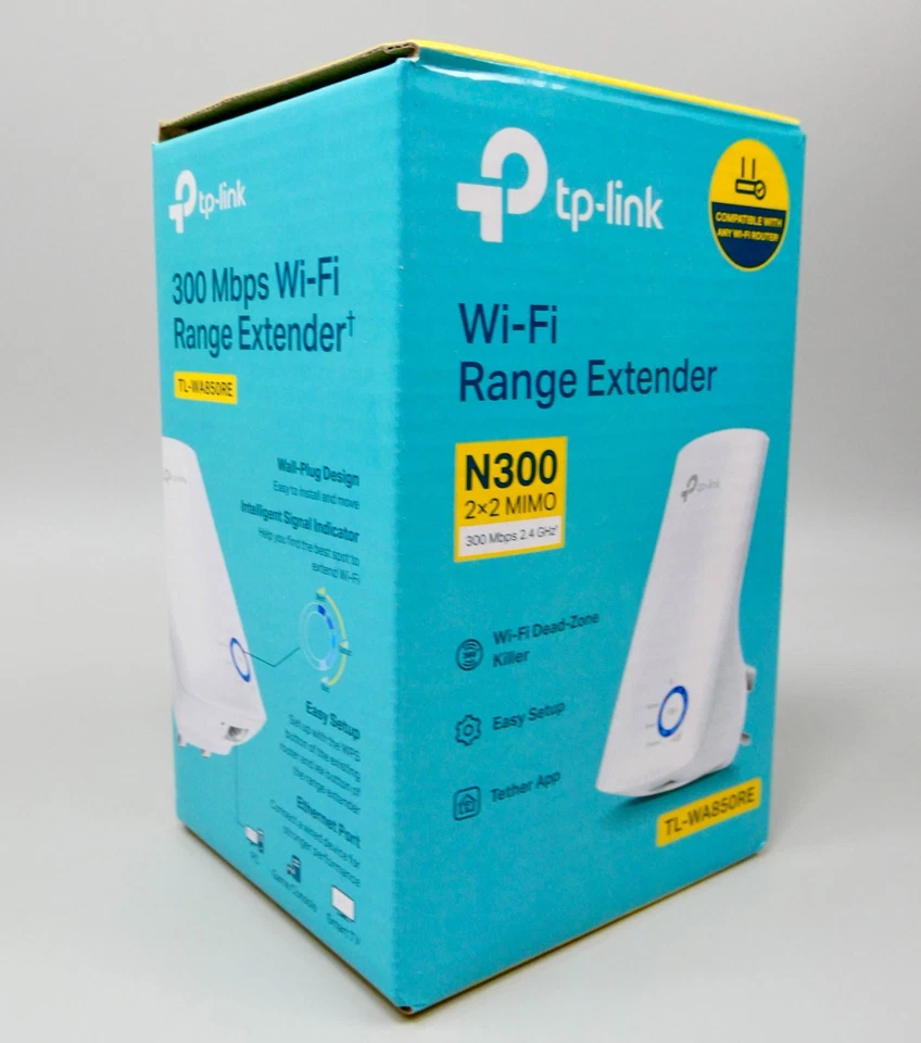 TP-Link TL-WA850RE Wi-Fi Range Extender N300 – Very Good Condition - Image 3 of 4