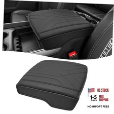 Center Console Armrest Cover for 2019-2026 Dodge Ram 1500 2500 Black Stitch