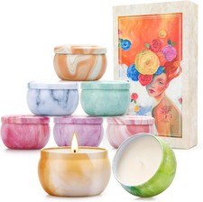 Aromatherapy Candle Gift Set for Women, 8 Pack Fruity Floral Soy Wax Candles, Ar