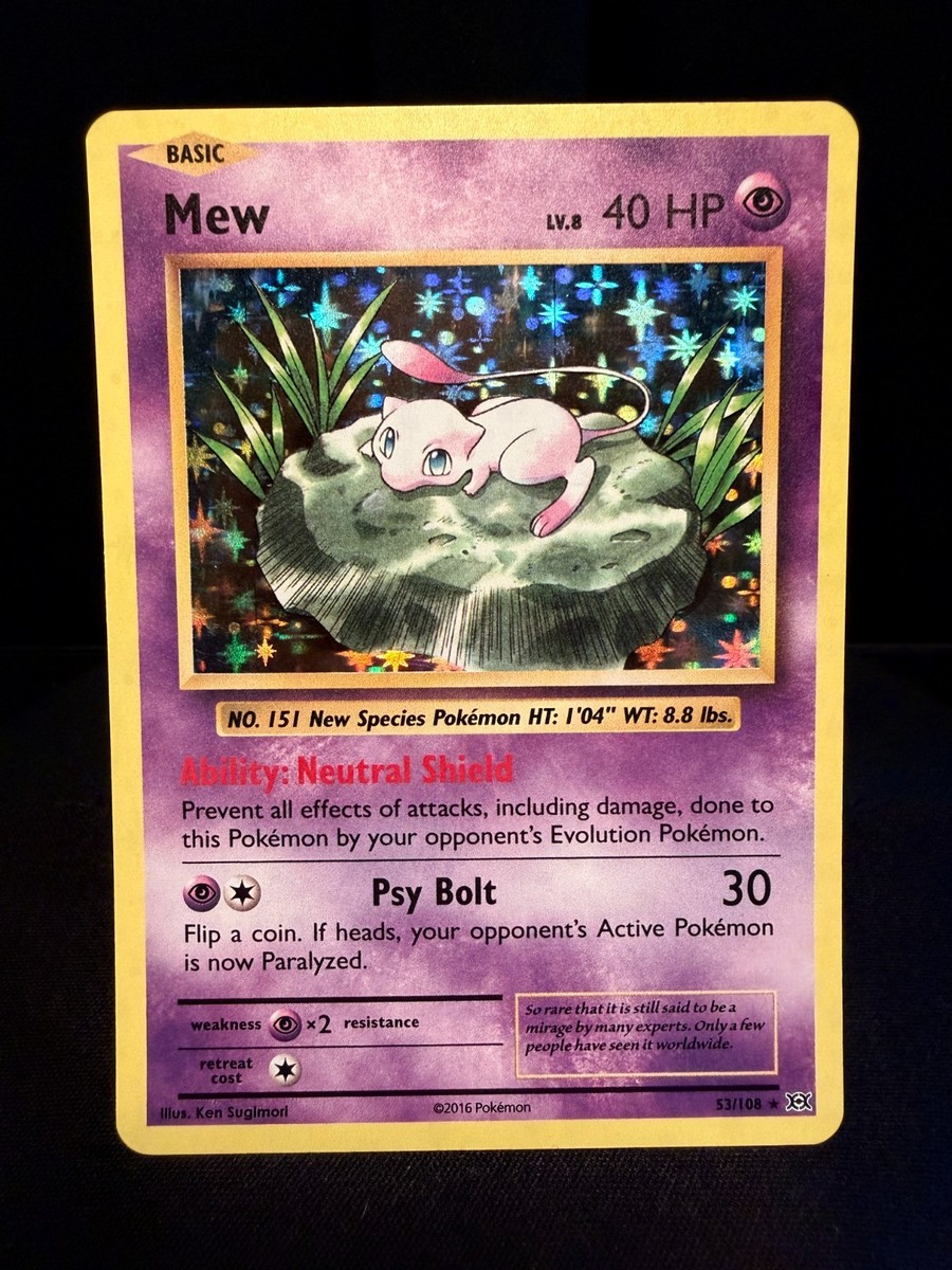 Mew 53/108 Holo Rare – XY Evolutions – Near Mint | eBay