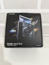 Fuji Instax Wide EVO Hybrid Instant Film Camera - Black - Genuine UK Stock