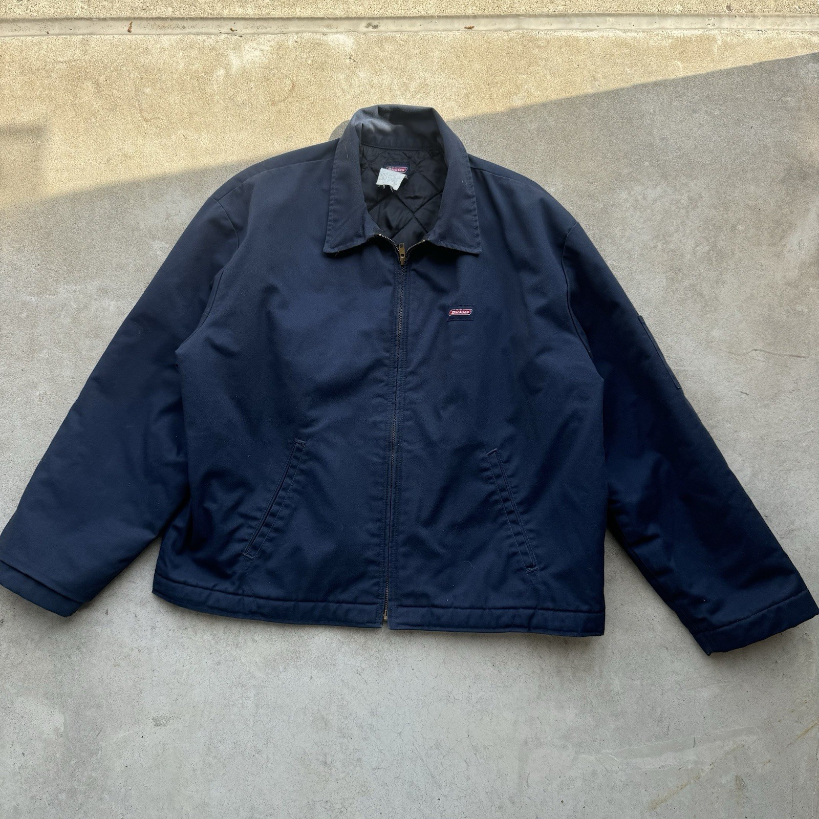 Vintage Dickies Canvas Eisenhower Jacket Men's XL Navy Quilted Lined Workwear