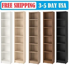 IKEA BILLY Bookcase 6 Shelf, CHOOSE COLOR, 15 3/4" x 11" x 79 1/2" - NEW SALE!