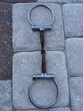 Snaffle Bit Dee Ring Smooth With Copper Inlay 5  Riding Equestrian Horse Bit
