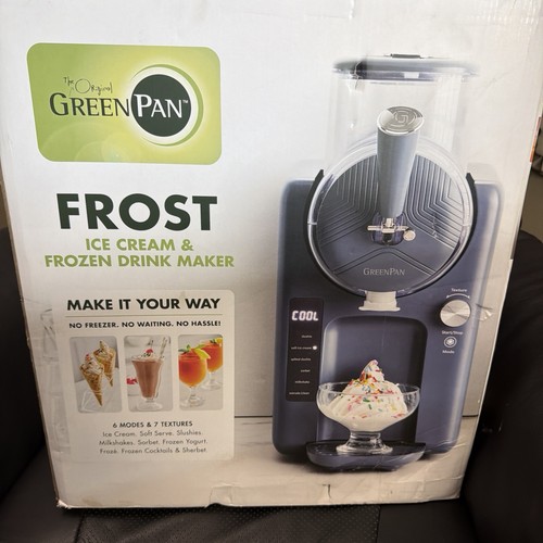 NEW GreenPan Frost Ice Cream & Frozen Drink Maker Berry Blue, Shipped in 2nd Box