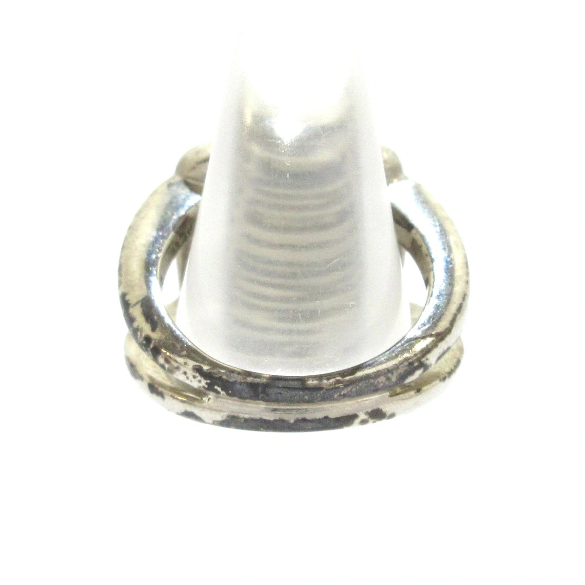 HERMES Corozo - Silver Hardware Shell Ring #6 - image 3