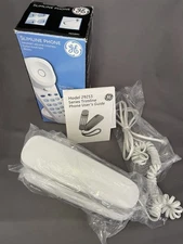 GE Corded Slimline Phone Easy-Dial Buttons Landline Home Desk or Wall 29253GE1