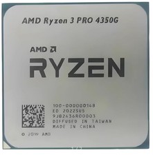 AMD Ryzen 3 PRO 4350G AM4 CPU Processor R3 PRO 4350G 3.8GHz Quad Core Desktop