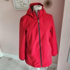 LKNW Red Pendleton hooded Jacket coat M