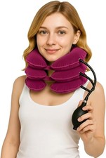 Inflatable Cervical Neck Traction Device Adjustable Neck Stretcher Pain Relief