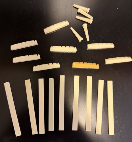 Guitar Bridge Nut Saddle Pieces Bone Saddle Multiple Pieces 
