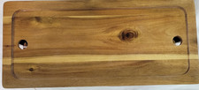 Acacia Wood Cable Management Box Round Edge -15-3/4 " L Wooden Cable Organizer