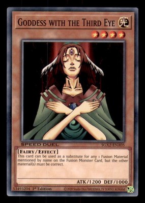 Yugioh! - Goddess with the Third Eye - SGX2-ENA05 - 1st Edition NM