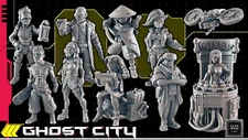 Ghost City Cyberpunk Legion Terrain Scenery Tabletop Miniatures 28mm Wargames