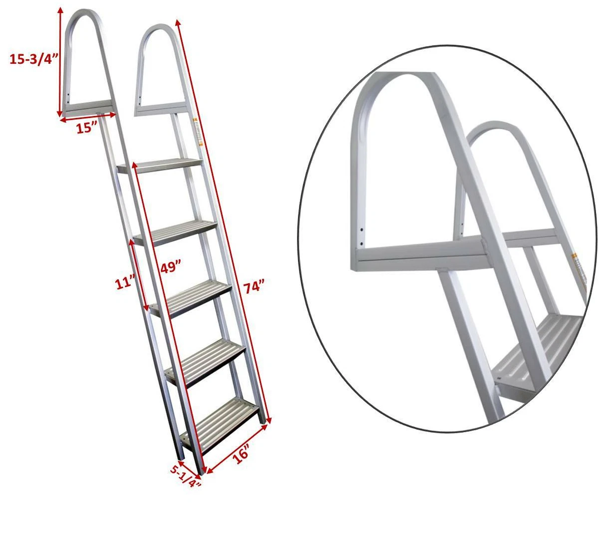 Pontoon boat ladders online
