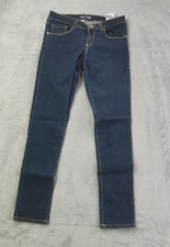 Guess Jeans Girls Youth Size 16 Blue Denim Dark Wash Zipper Fly Casual