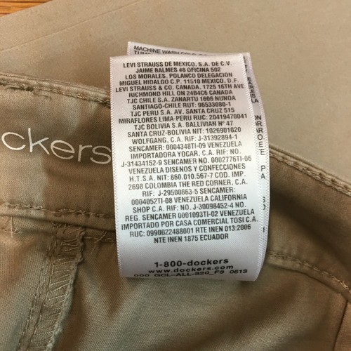 Dockers Womens Casual Regular Straight Low Rise Tan Dress Pants Size 8 - Picture 6 of 10
