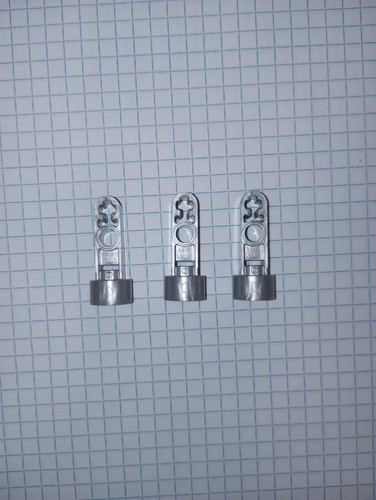 3 Pearl Light Gray Lego 41681 Technic Rotation Joint Socket 3L thick Liftarm - Picture 8 of 24