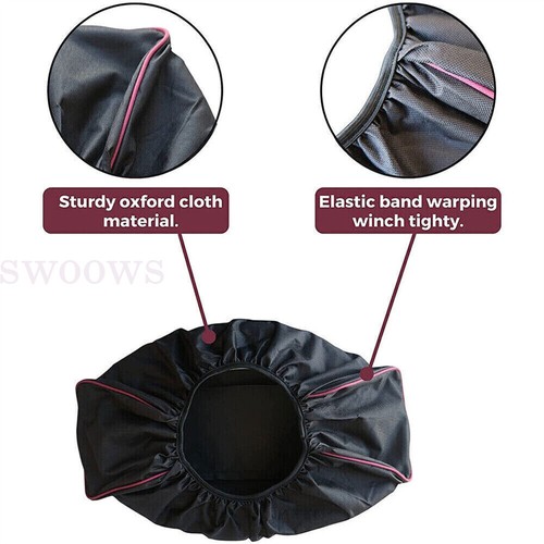 Winch Cover Waterproof Dust Capstan Cover 600D for 8000-17500 lbs Trailer SUV - Picture 4 of 16