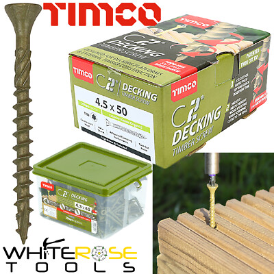 TIMCO C2 Terrassenfix Premium Terrassenschrauben Torx Außen Grün Holzbau