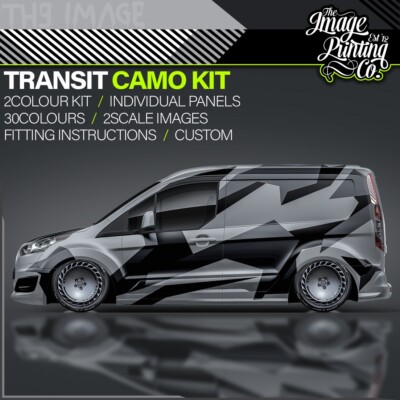 Ford Transit Connect Camo Vinyl Decals Camouflage Kit M-Sport Modified  UK
