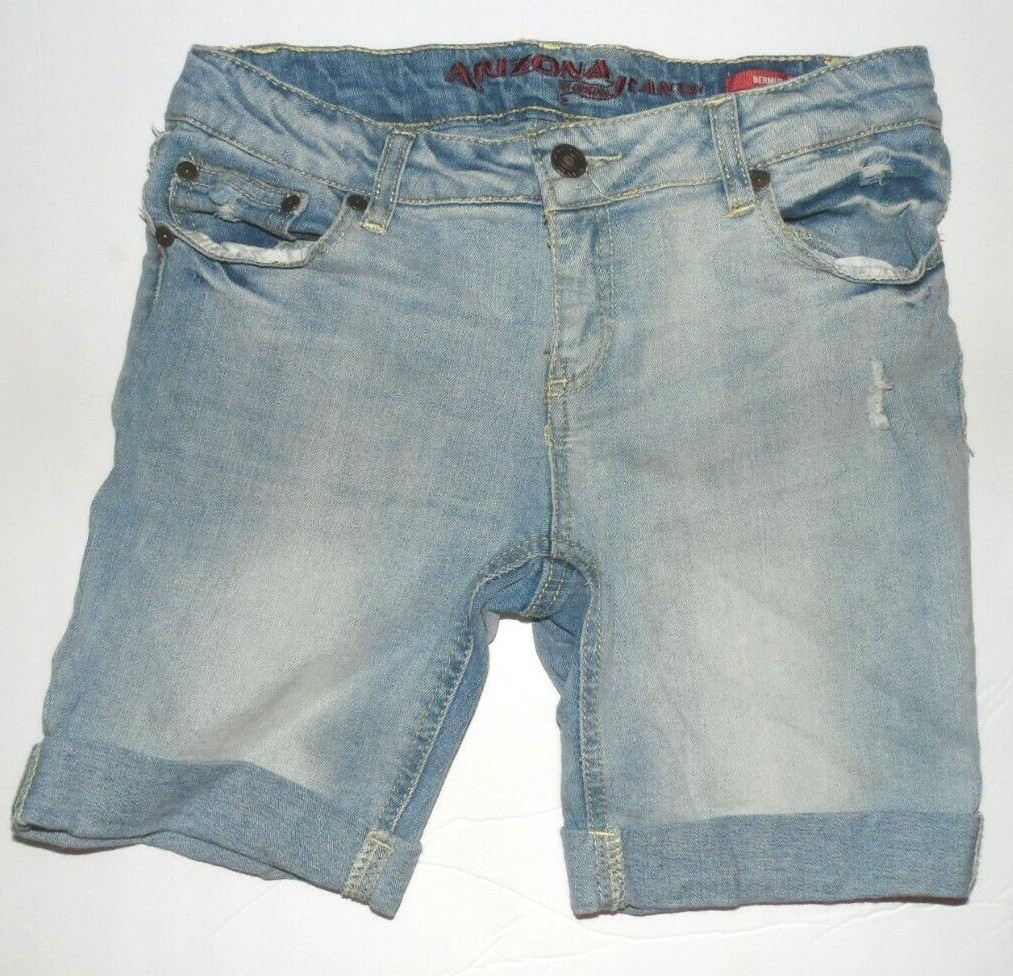 Bermuda En Jean AriZona Fille - Taille 12.5, Délavage Moyen, Taille Ajustable - Occasion Excellent état