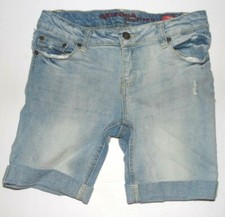 Arizona Jean Co. Girls Jean Shorts Bermuda Distressed Size 12.5 Plus NWOT