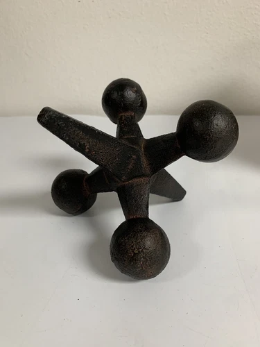 Cyan Design ~ Cast Iron Jacks Jack Jax Bookend ~ Mid Century Design ~ Large - Picture 5 of 8