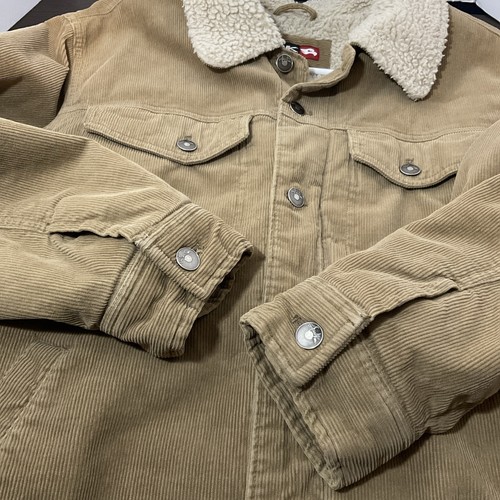 Chaqueta Tony Hawk Pana Sherpa Forro Tareas Abrigo Hombre Grande Tostado/Marrón - Imagen 9 de 10