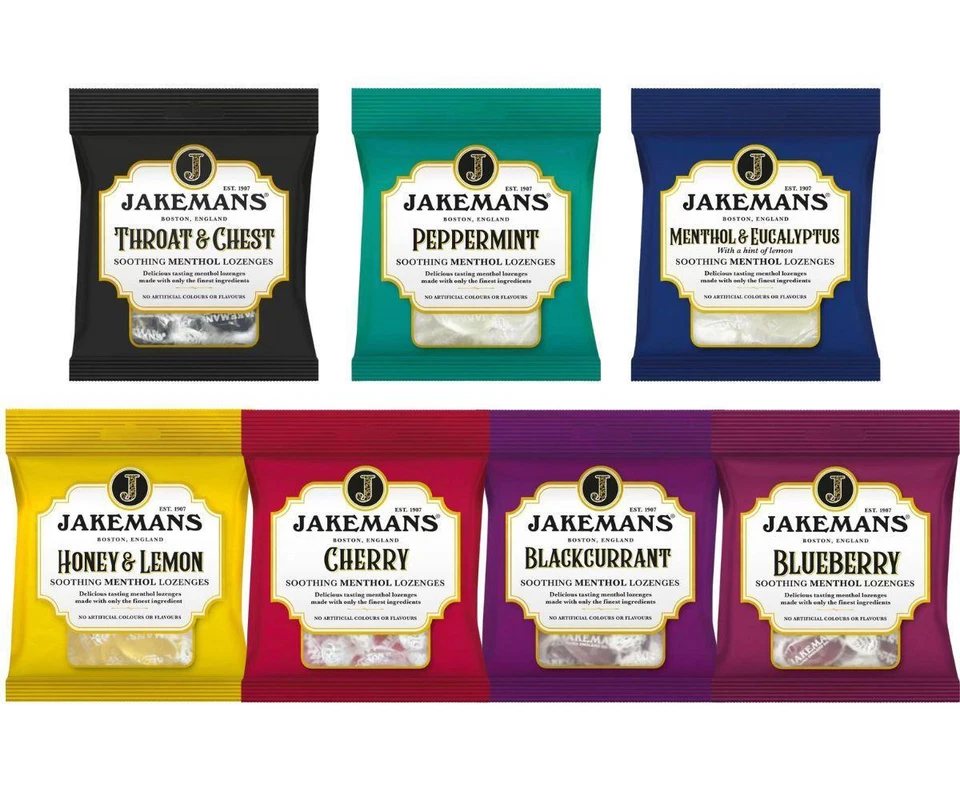 YOUR MEDICALS Jakemans Soothing Menthol Lozenges | All Flavours | 73g Packs