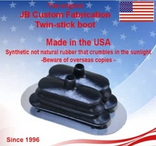 Twin stick Transfer Case Shifter boot W/ stainless trim ring PN TSB