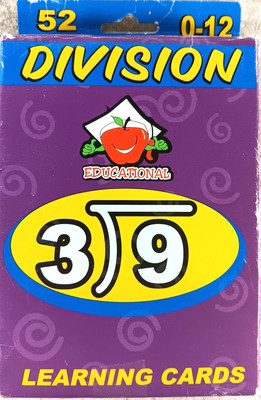 Math Flash Cards 52 Cards Division 0-12 by Teaching Tree