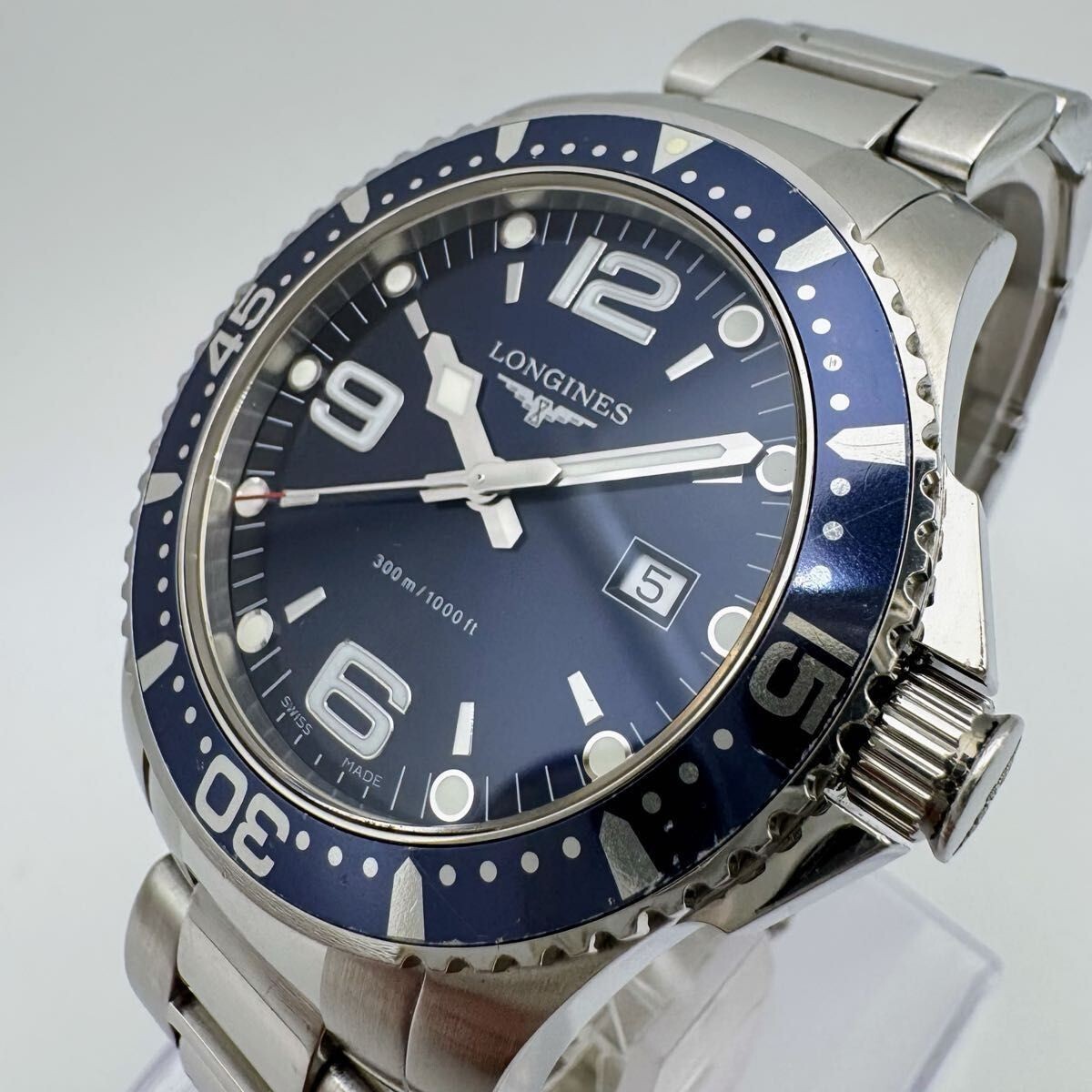 最新な Longines sale for L3.640.4 - Watch Men's Blue HydroConquest ハイドロ コンクエスト