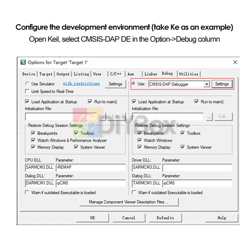 STM32 Develop DAP Downloader Emulator CMSIS Debugger Keil SWD Serial Port